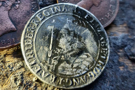 Queen Elizabeth I silver half crown coin