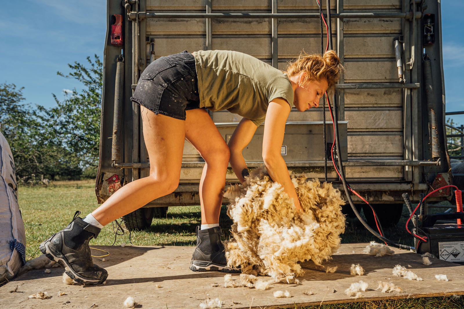 Zoe Colville wearing Muck Boot Apex