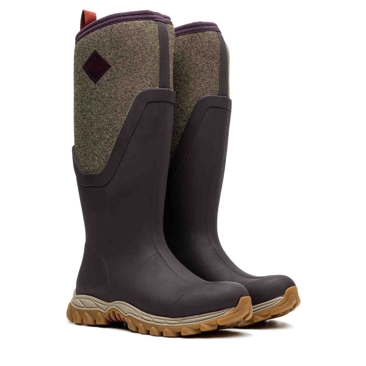 Women's Arctic Sport II Tall Boots Wine Herringbone Print