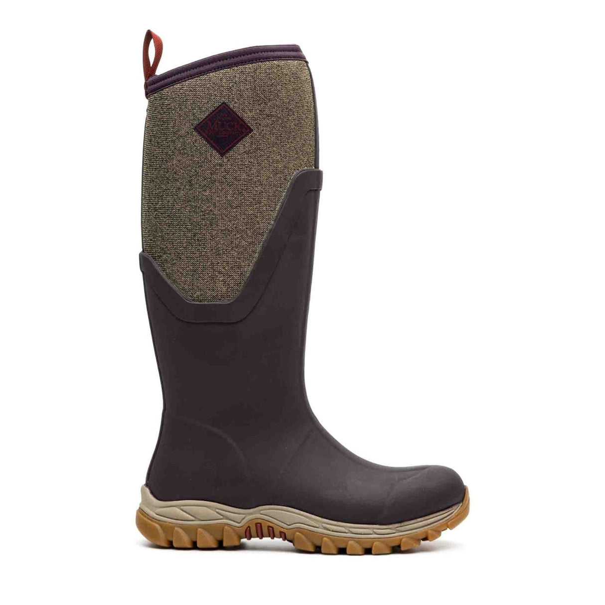 Women's Arctic Sport II Tall Boots Wine Herringbone Print
