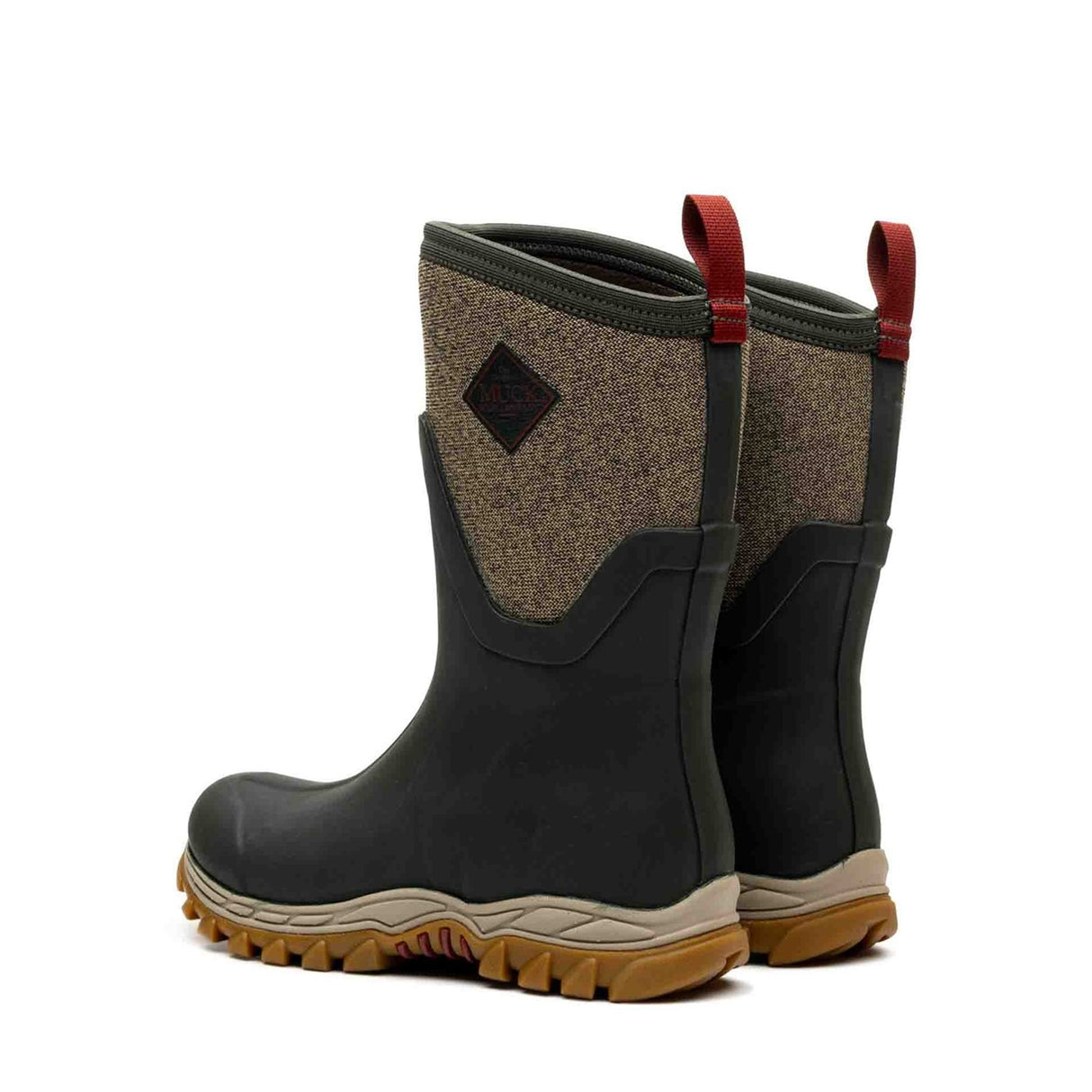 Women's Arctic Sport II Short Boots Olive Herringbone Print
