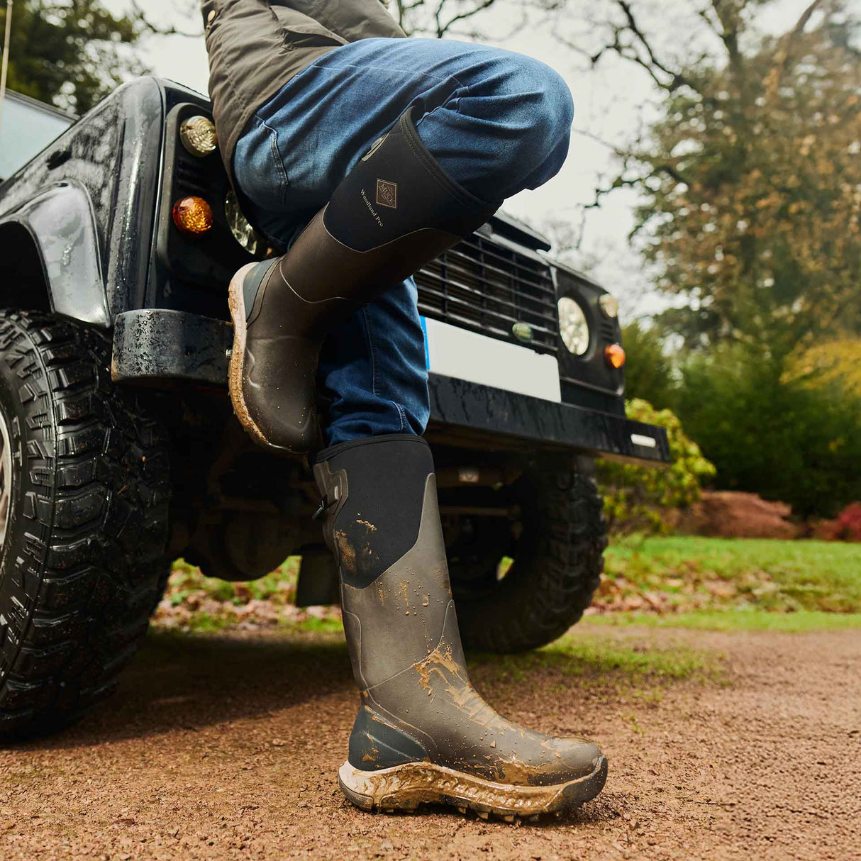 Men's Woodland Pro Adjustable Tall Boots Turkish Coffee Brindle