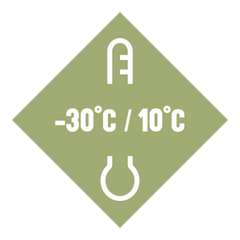 -30°C / 10°C green symbol