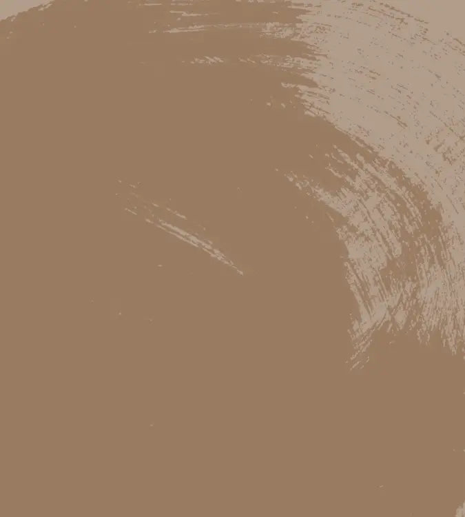 A brown, circular paint splatter