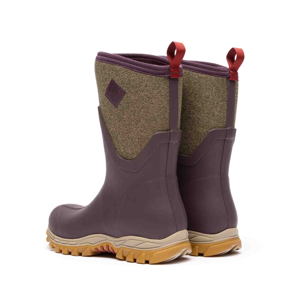 Women's Arctic Sport II Short Boots Wine Herringbone Print