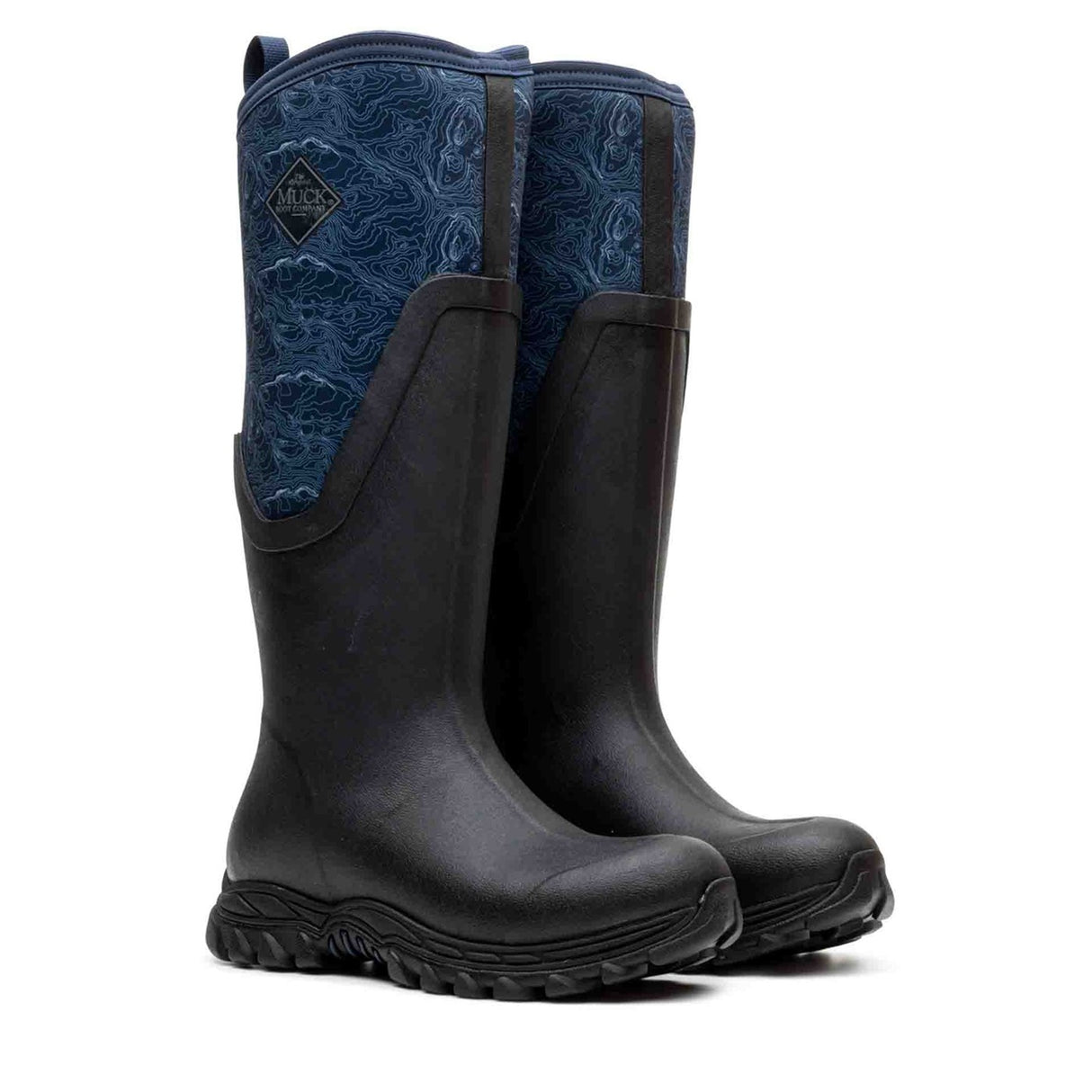 Women's Arctic Sport II Tall Boots Navy Topography