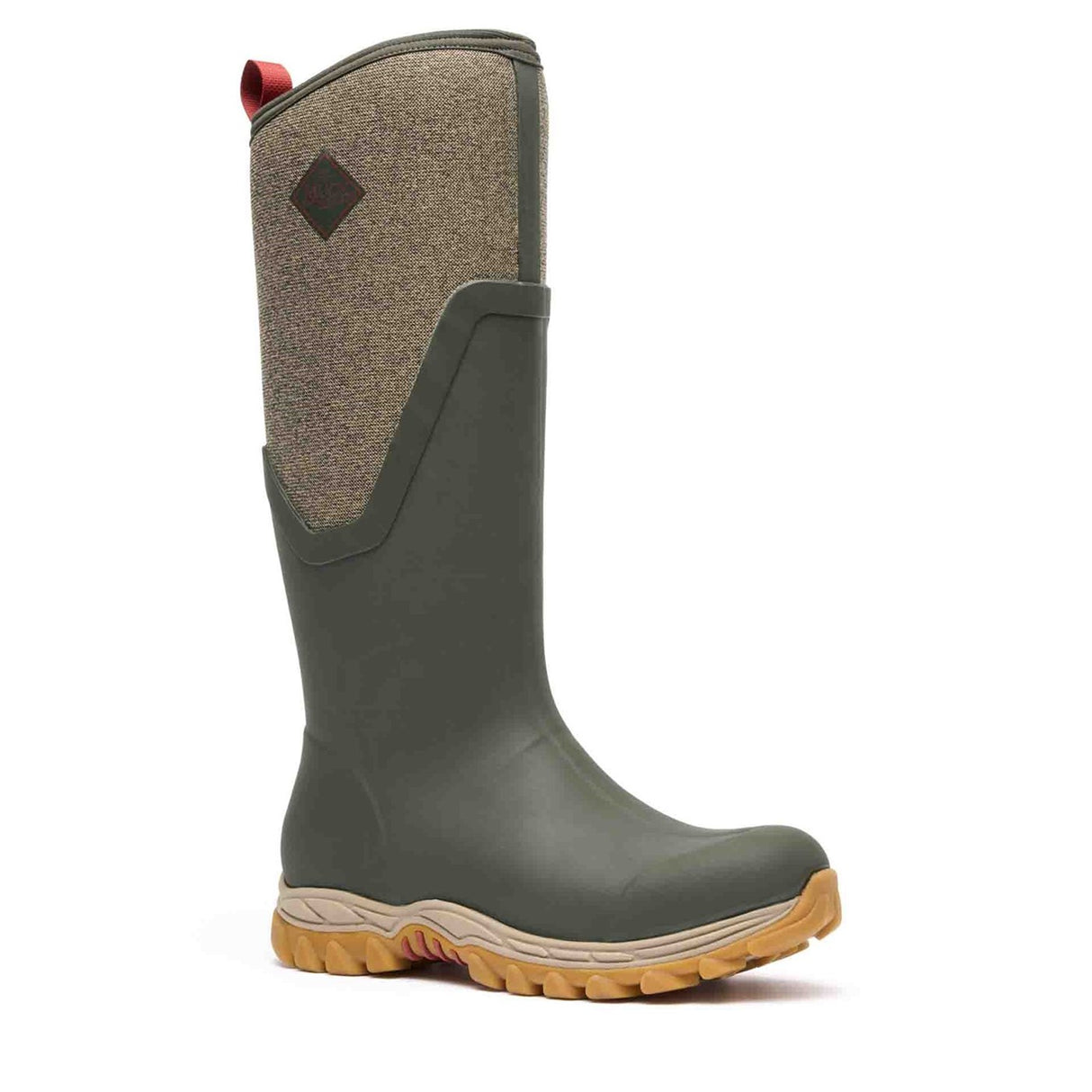 Women's Arctic Sport II Tall Boots Olive Herringbone Print