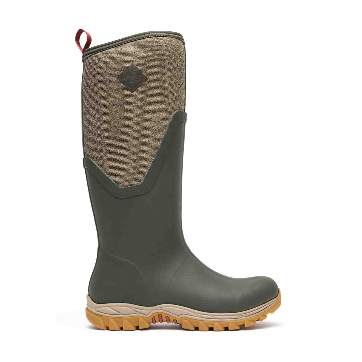 Women's Arctic Sport II Tall Boots Olive Herringbone Print