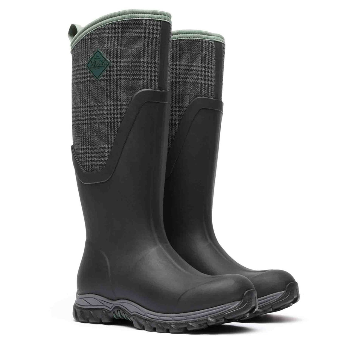 Women's Arctic Sport II Tall Boots Black Plaid Print