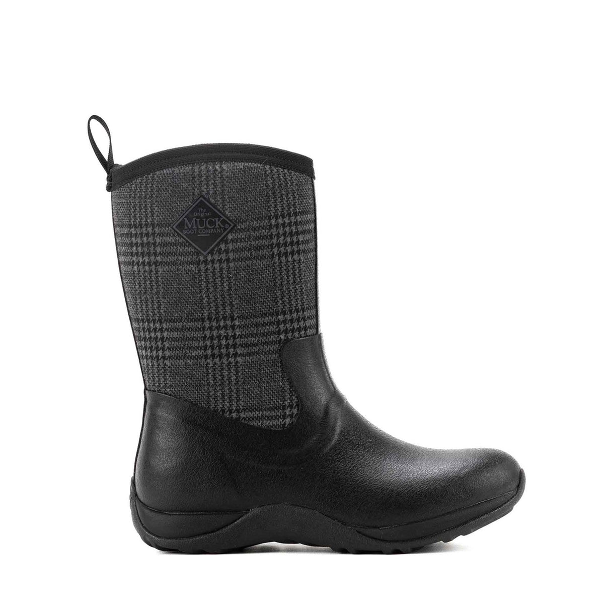 Women's Arctic Weekend Short Boots Black Plaid