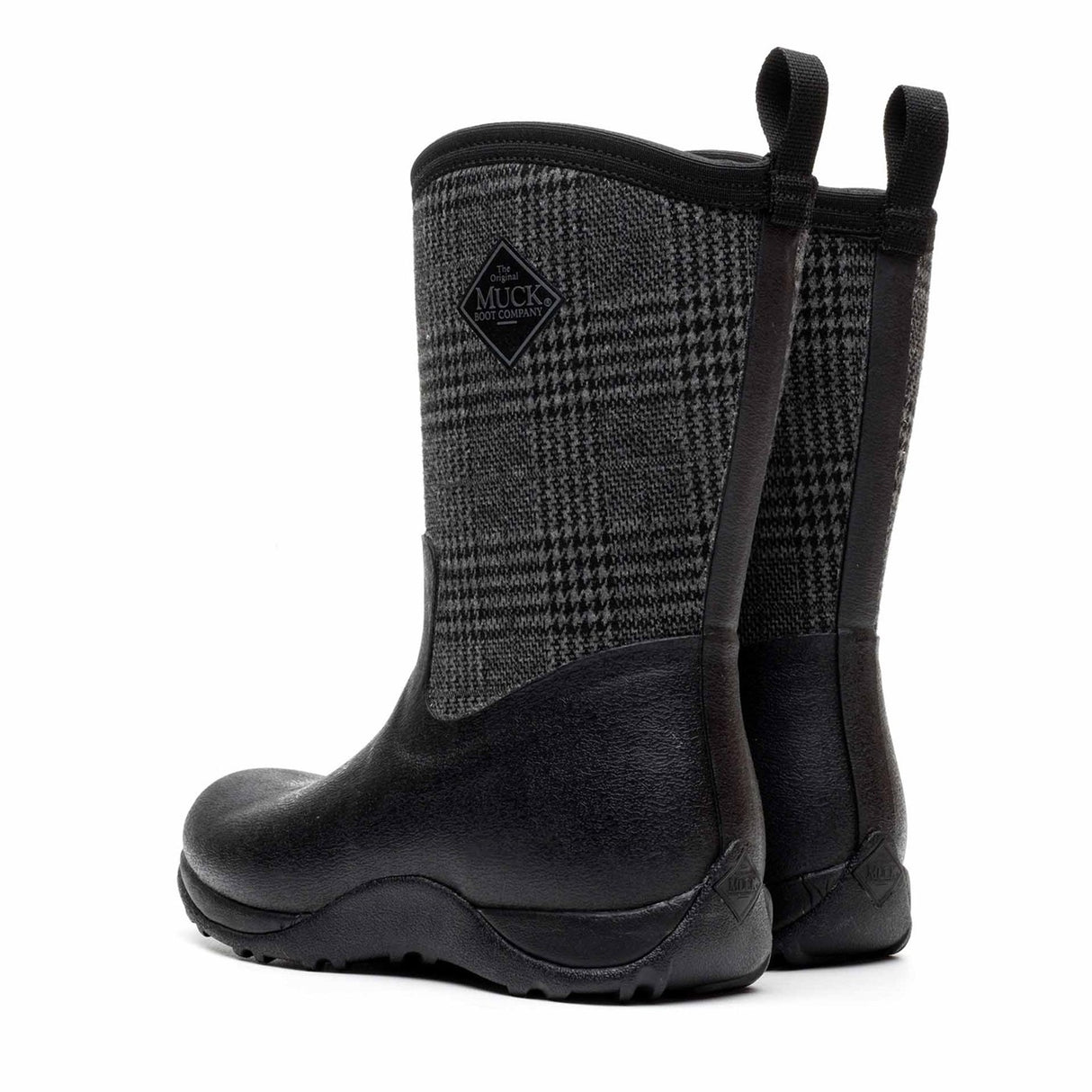 Women's Arctic Weekend Short Boots Black Plaid