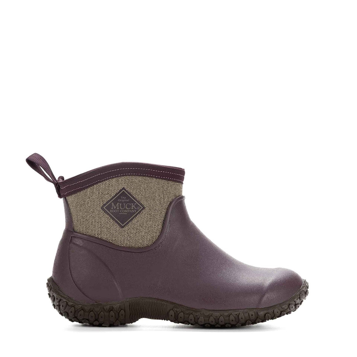Women's RHS Muckster II Ankle Boots Wine Herringbone Print