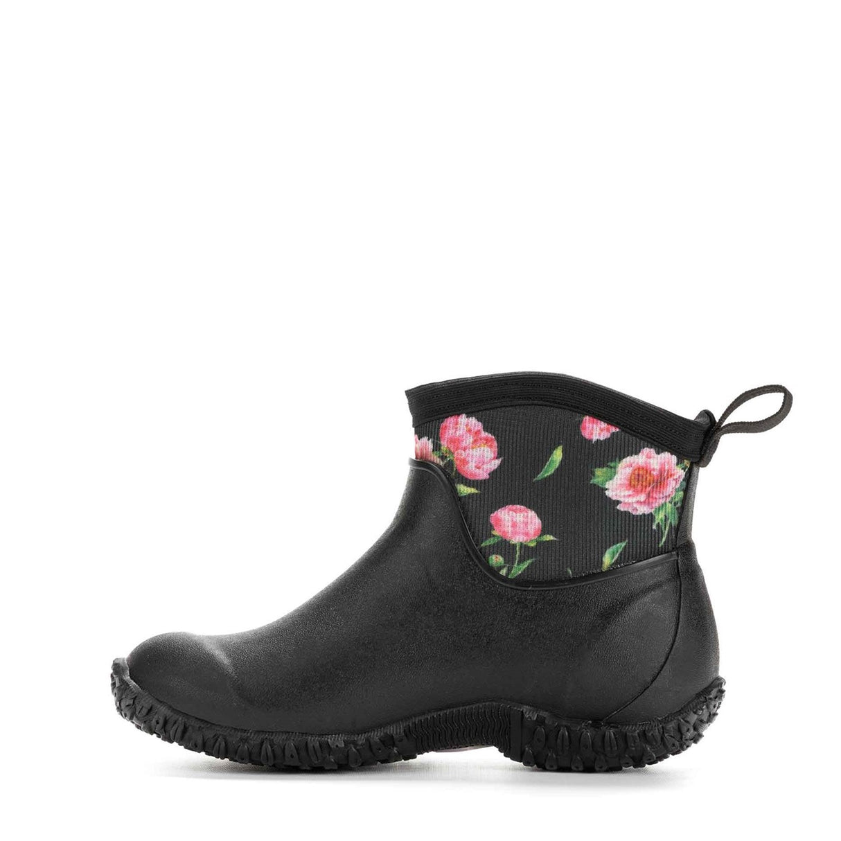 Women's RHS Muckster II Ankle Boots Black Roses Print