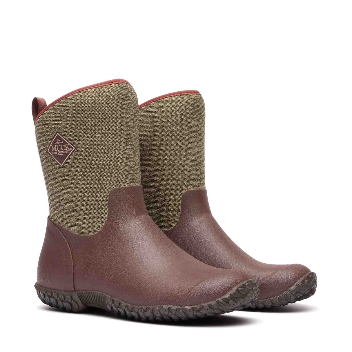 Women's RHS Muckster II Short Boots Raisin Herringbone Print