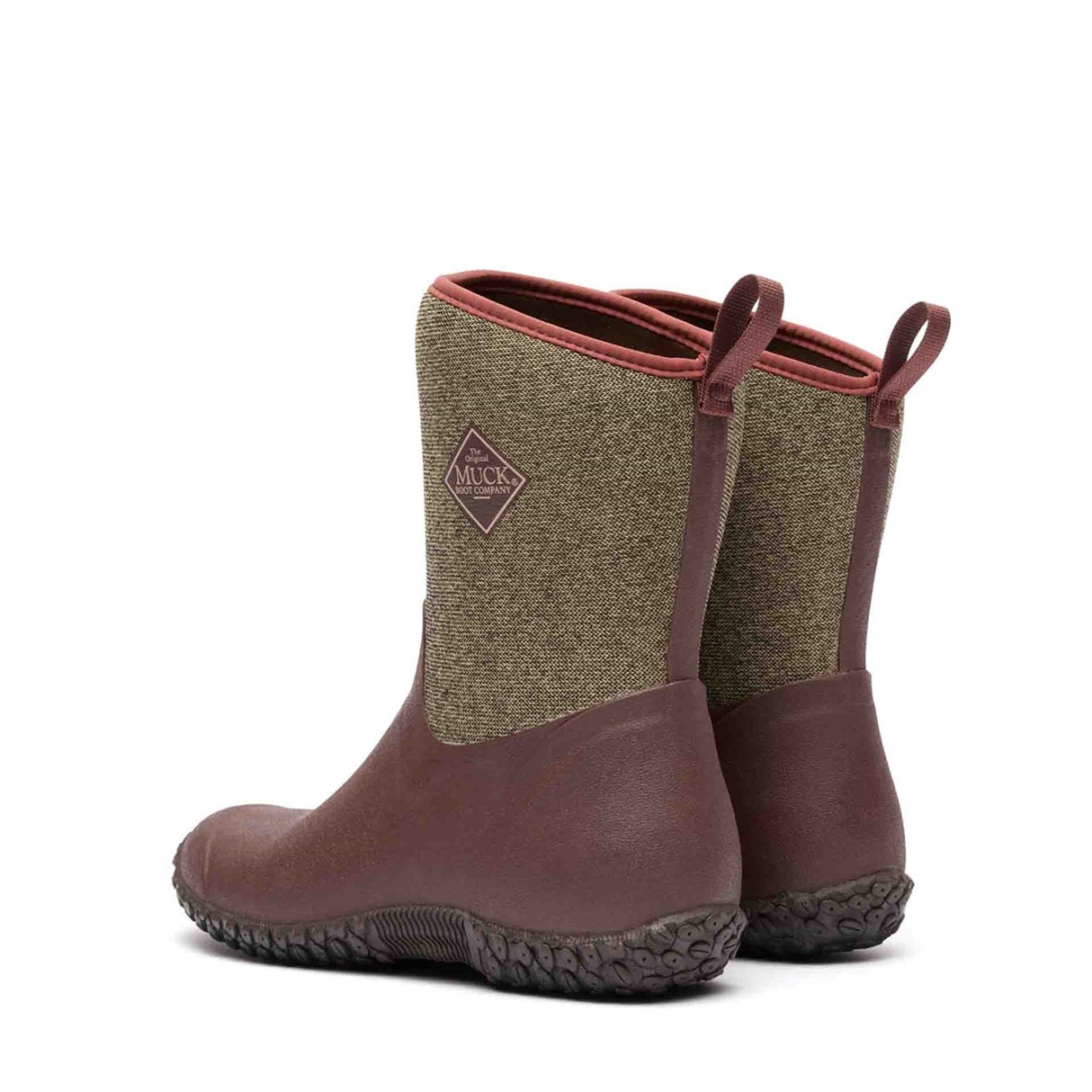 Women's RHS Muckster II Short Boots Raisin Herringbone Print