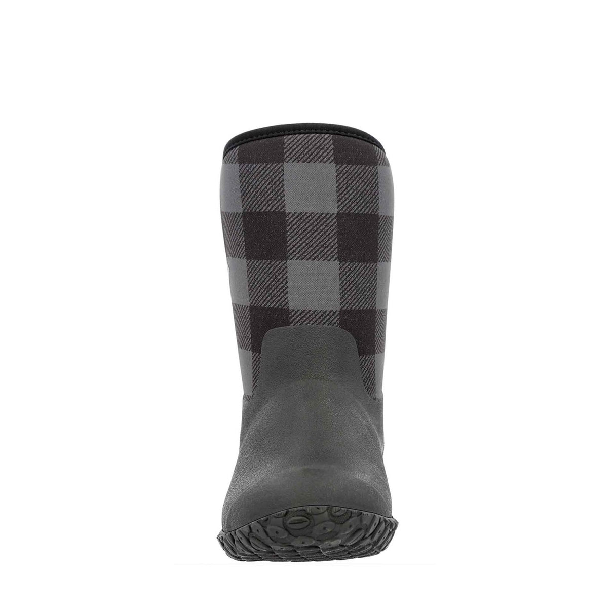 Women's RHS Muckster II Short Boots Black Grey Plaid Print