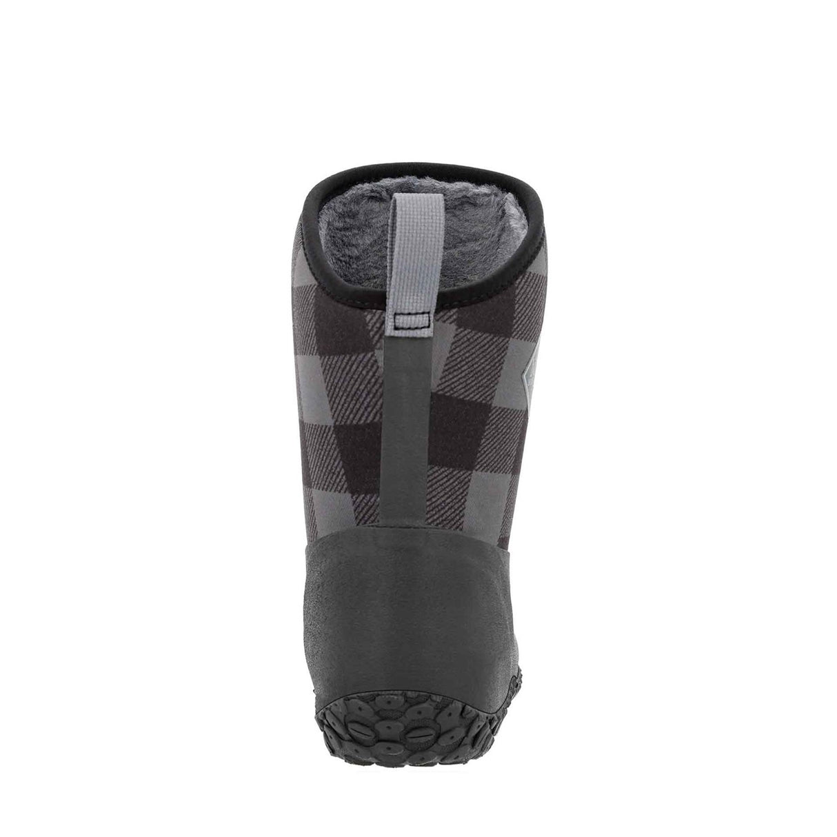 Women's RHS Muckster II Short Boots Black Grey Plaid Print