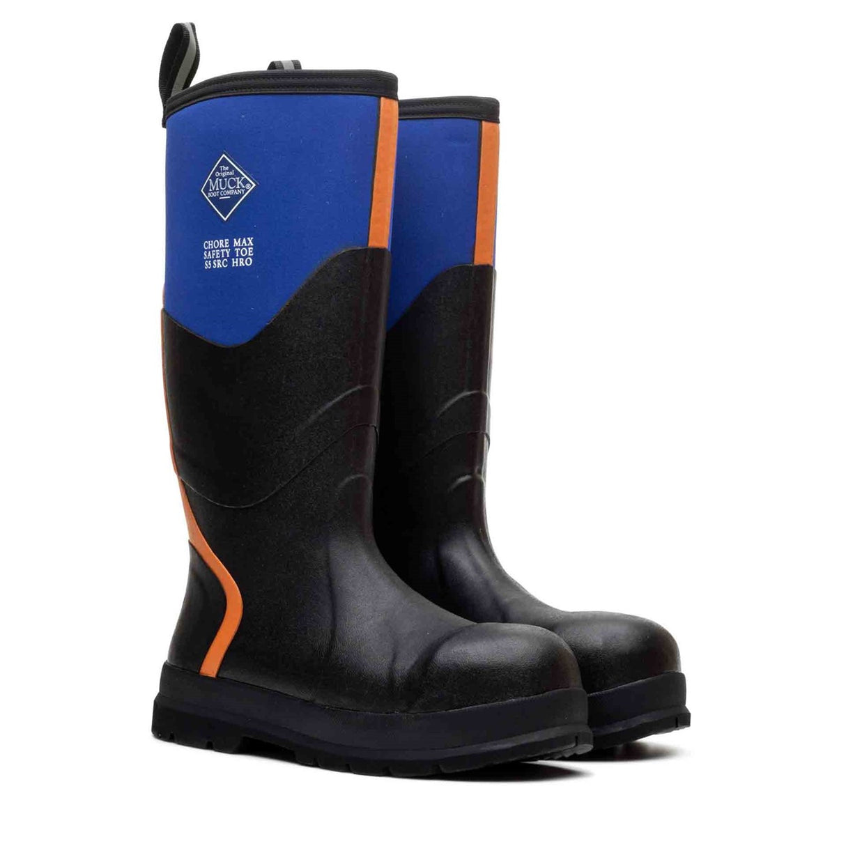 Unisex Chore Max Steel Toe S5 Tall Boots Blue Orange