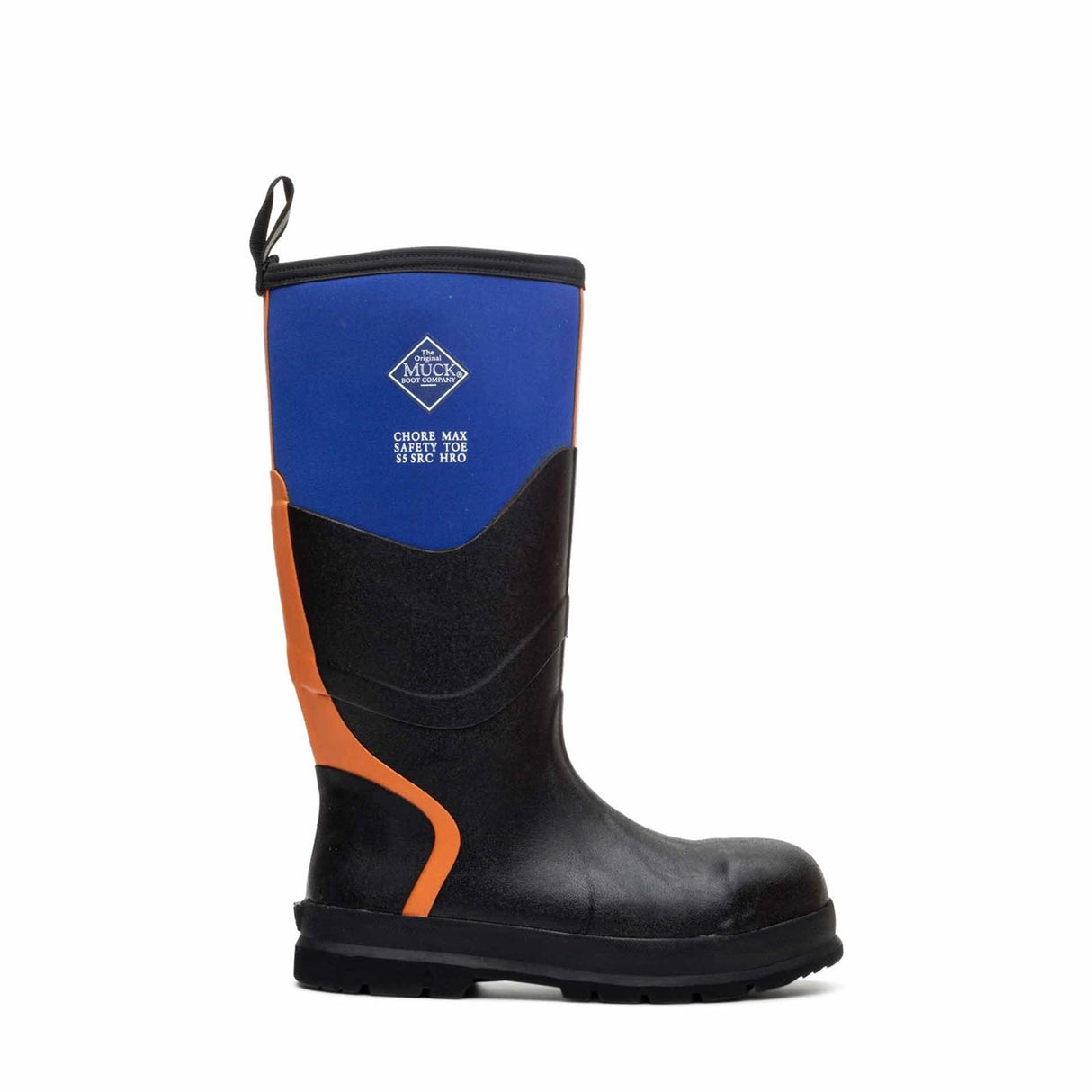 Unisex Chore Max Steel Toe S5 Tall Boots Blue Orange