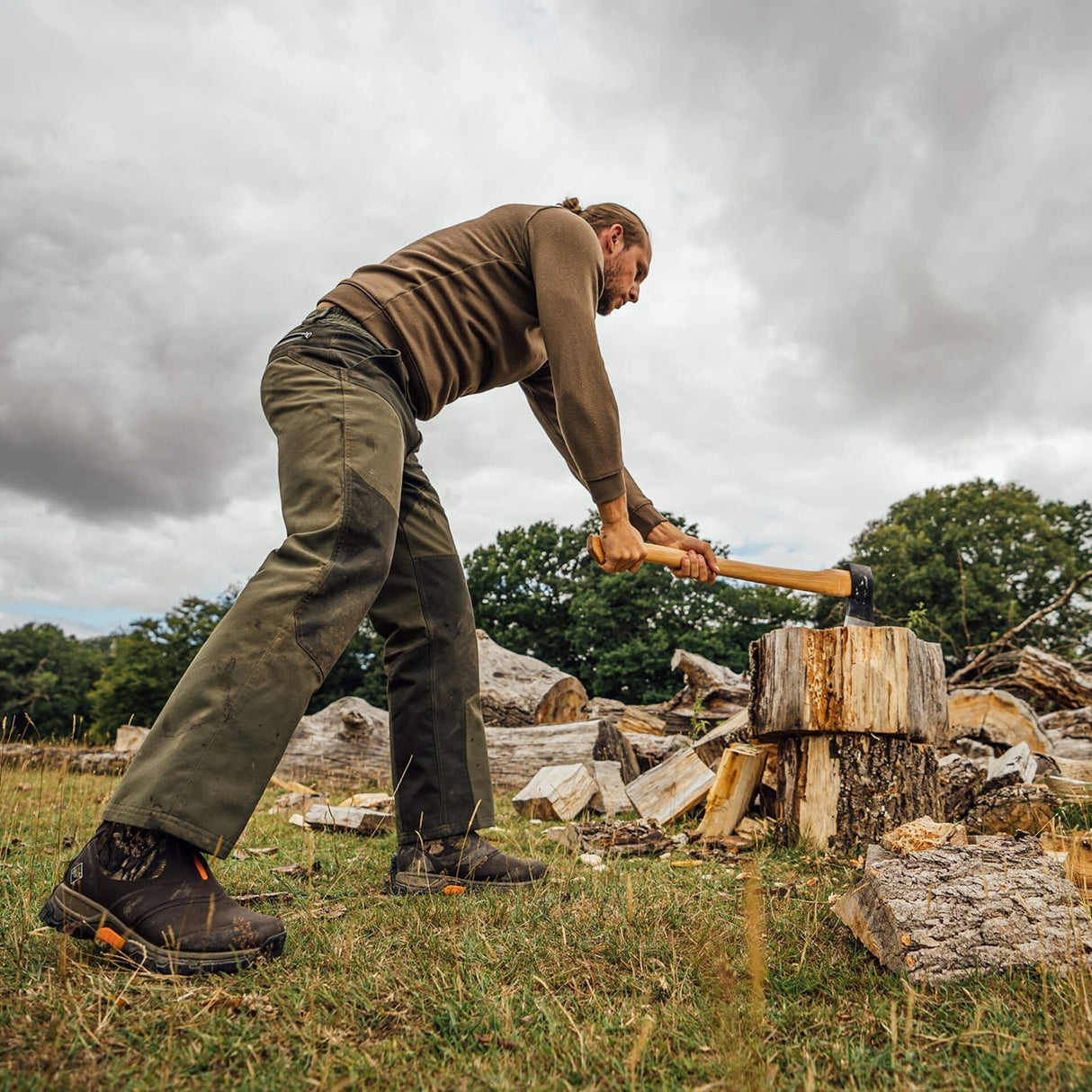 Men's Apex Zip Ankle Boots Mossy Oak Country Print