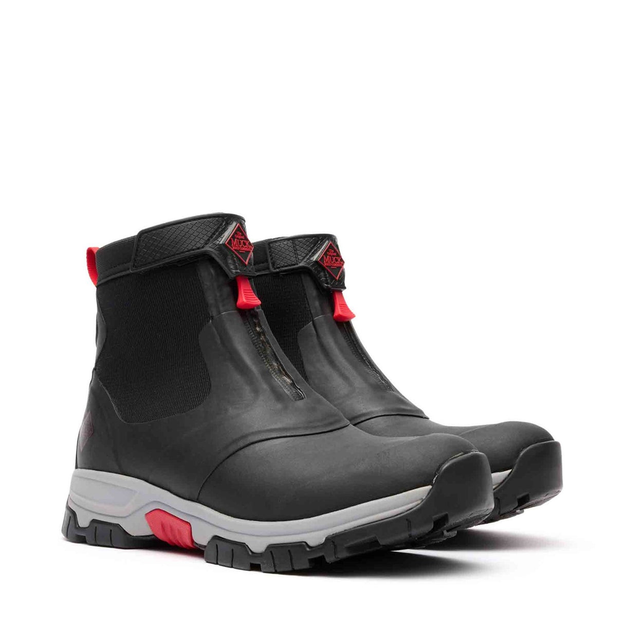 Men's Apex Zip Ankle Boots Black Grey