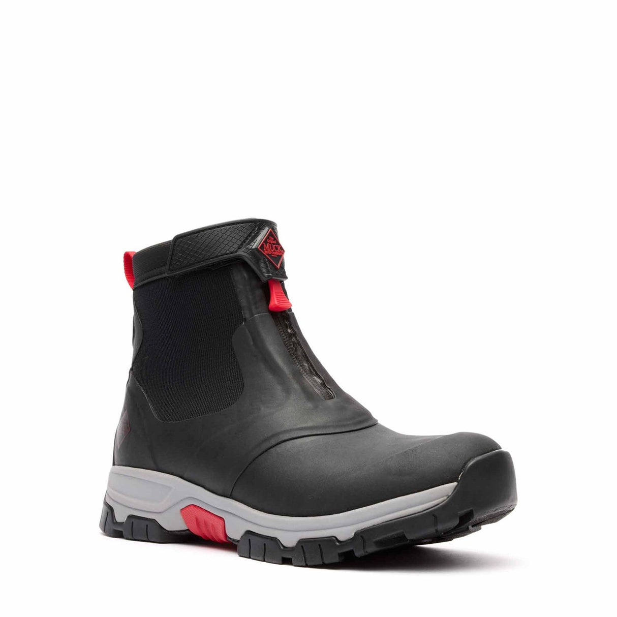Men's Apex Zip Ankle Boots Black Grey
