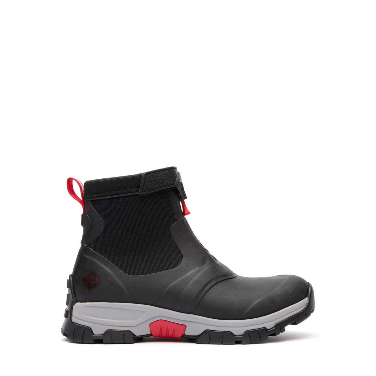 Men's Apex Zip Ankle Boots Black Grey