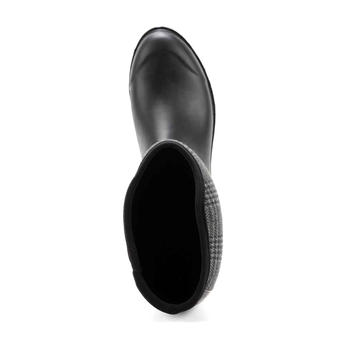 Women's Derby Tall Boots Black Plaid