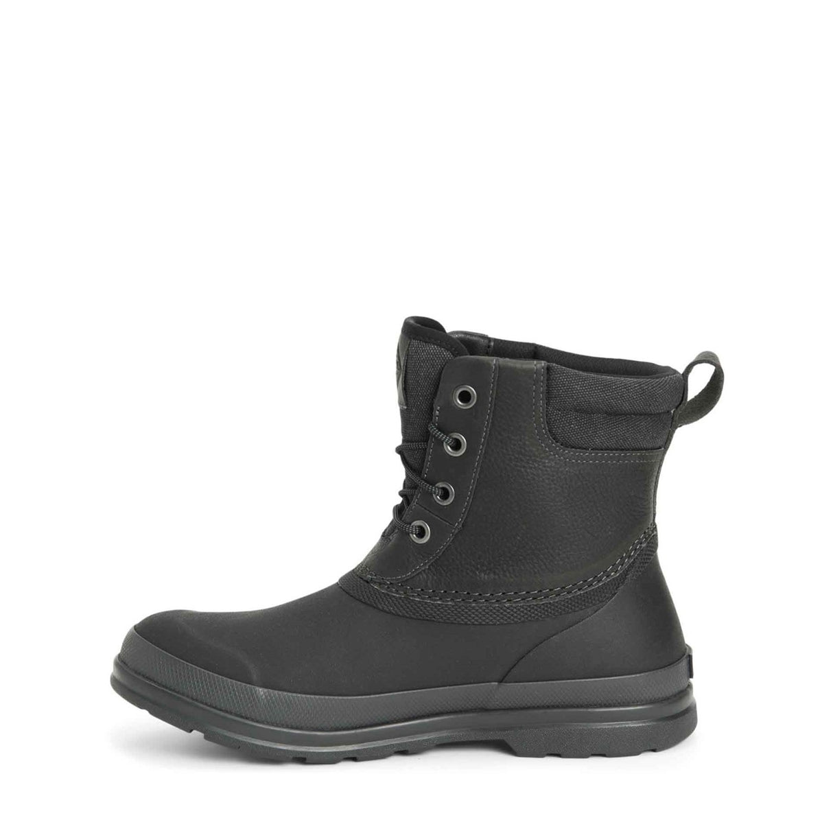 Men's Muck Originals Duck Lace-Up Leather Short Boots Black