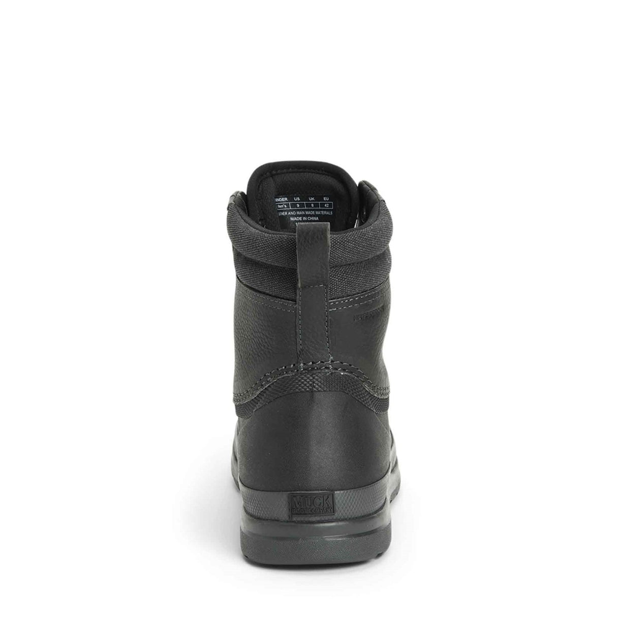 Men's Muck Originals Duck Lace-Up Leather Short Boots Black