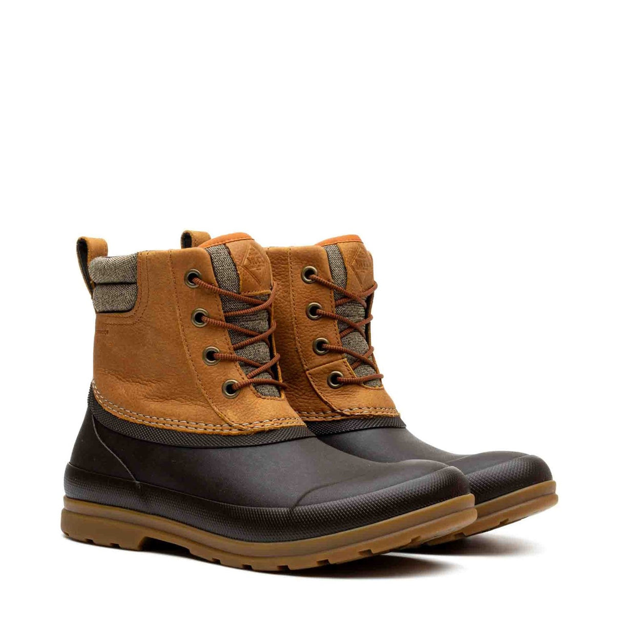 Men's Muck Originals Duck Lace-Up Leather Short Boots Tan