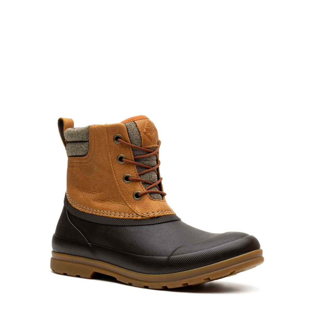 Men's Muck Originals Duck Lace-Up Leather Short Boots Tan