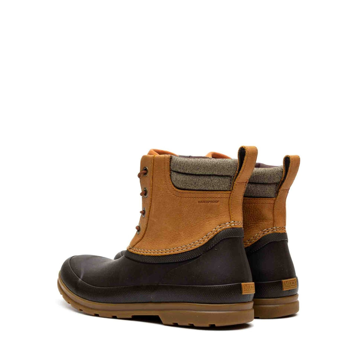 Men's Muck Originals Duck Lace-Up Leather Short Boots Tan