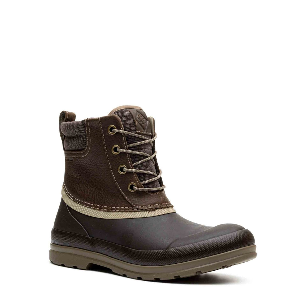 Men's Muck Originals Duck Lace-Up Leather Short Boots Taupe