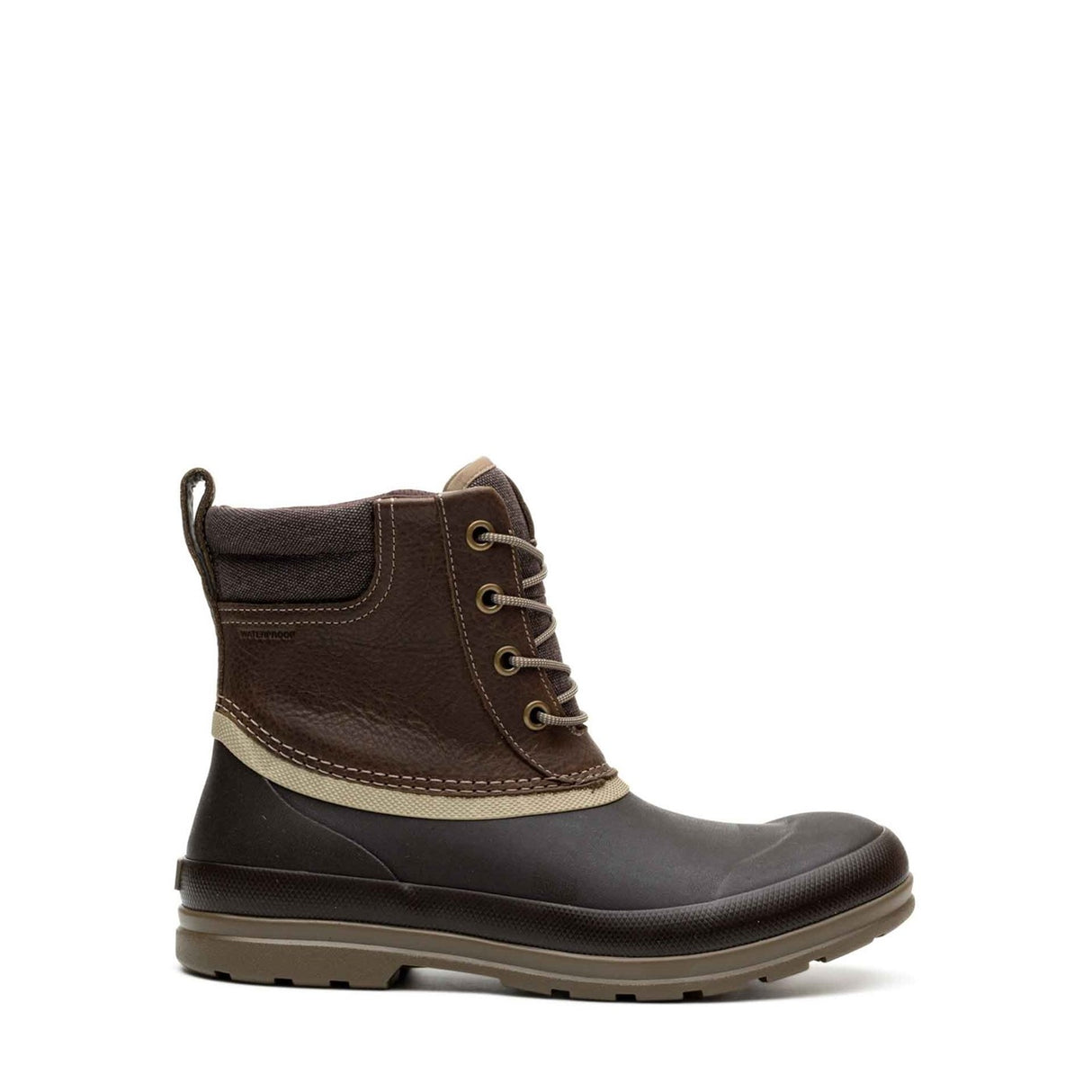 Men's Muck Originals Duck Lace-Up Leather Short Boots Taupe