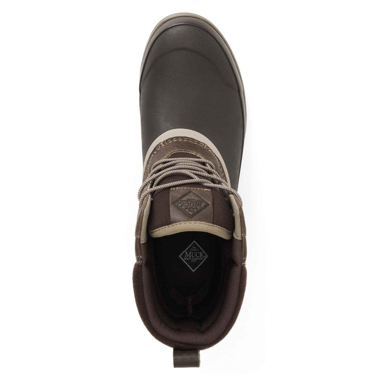 Men's Muck Originals Duck Lace-Up Leather Short Boots Taupe