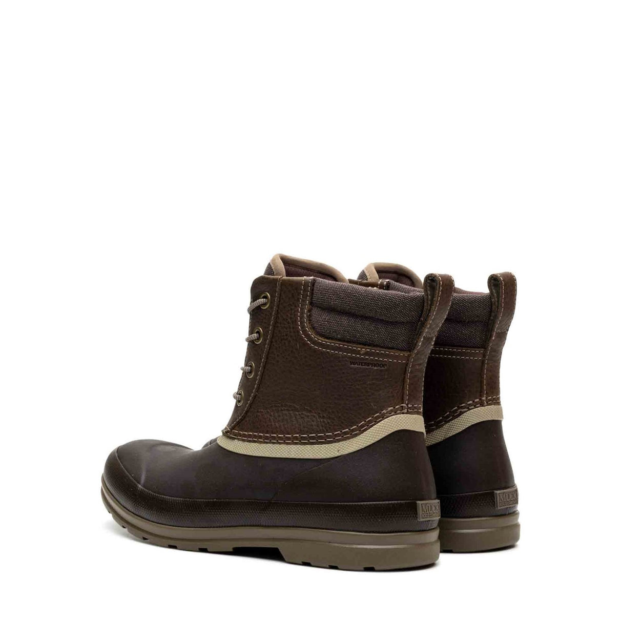 Men's Muck Originals Duck Lace-Up Leather Short Boots Taupe