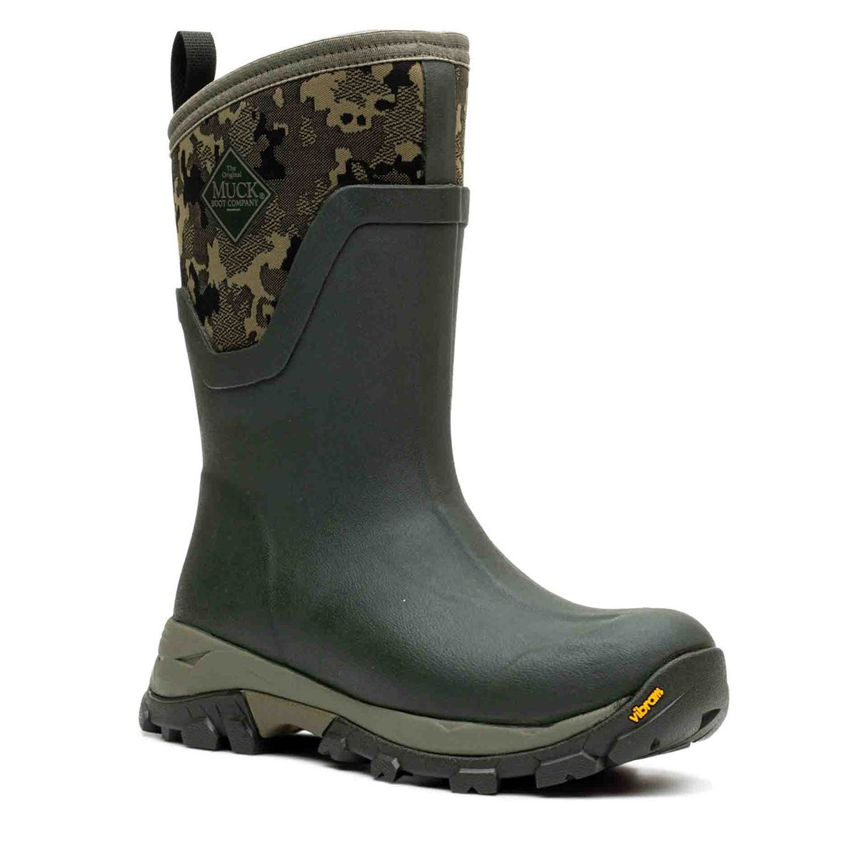 Women's Arctic Ice Vibram AG All Terrain Short Boots Moss Camo Print