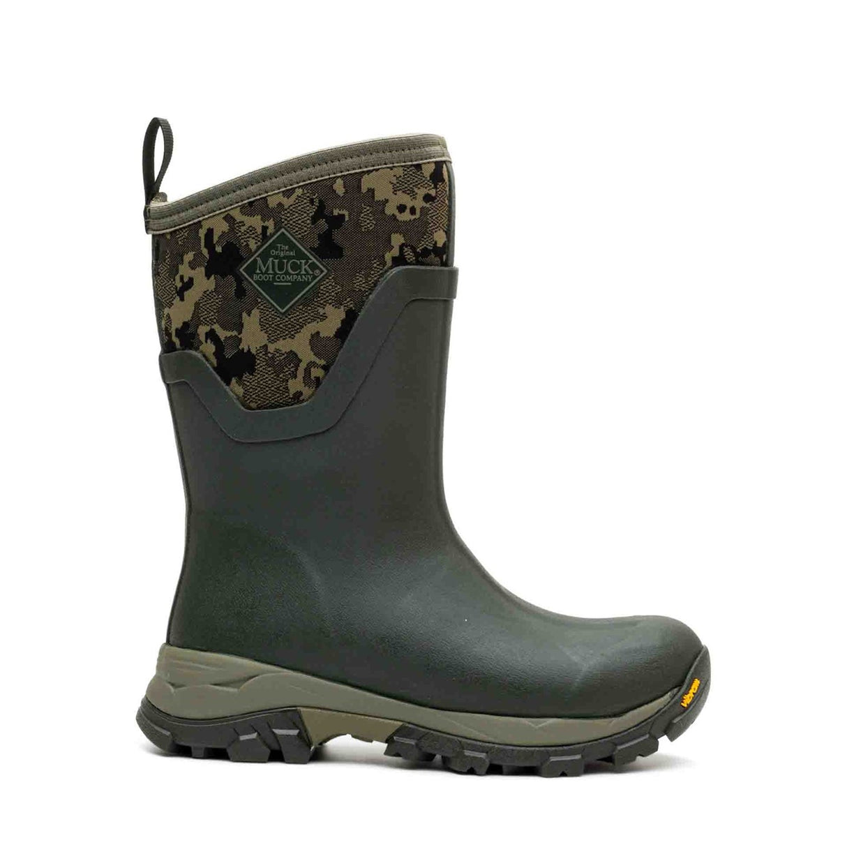 Women's Arctic Ice Vibram AG All Terrain Short Boots Moss Camo Print