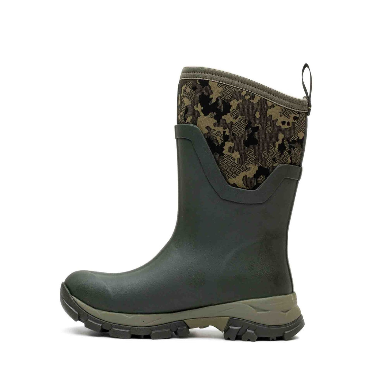 Women's Arctic Ice Vibram AG All Terrain Short Boots Moss Camo Print