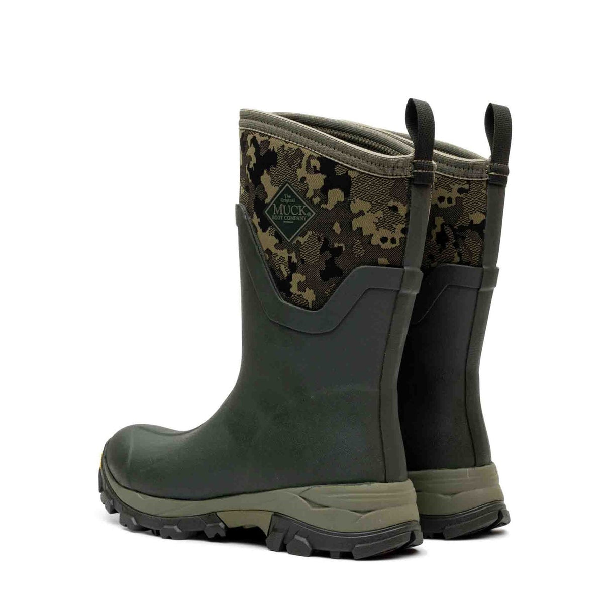 Women's Arctic Ice Vibram AG All Terrain Short Boots Moss Camo Print