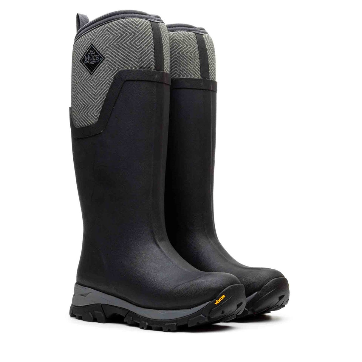 Women's Arctic Ice Vibram AG All Terrain Tall Boots Grey Geometric Print