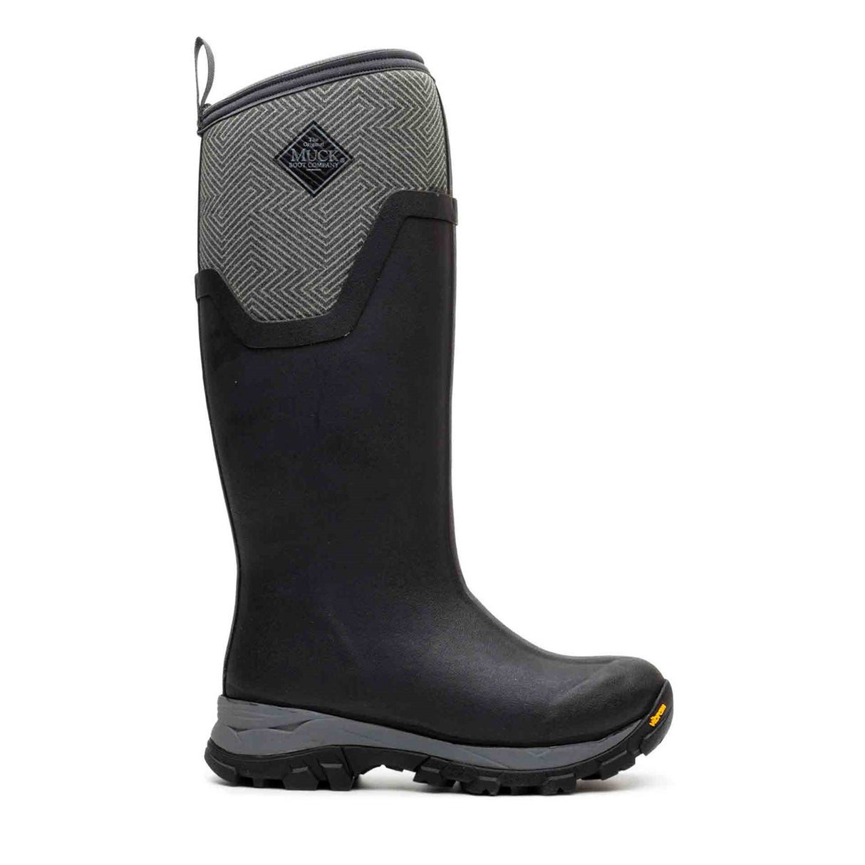 Women's Arctic Ice Vibram AG All Terrain Tall Boots Grey Geometric Print