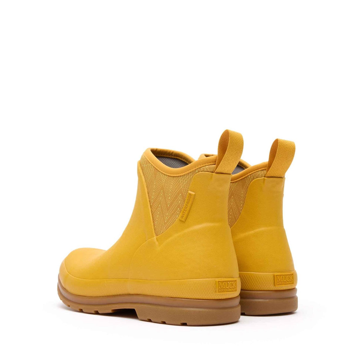 Women's Muck Originals Pull-On Ankle Boots Yellow Ditsy Dot Print