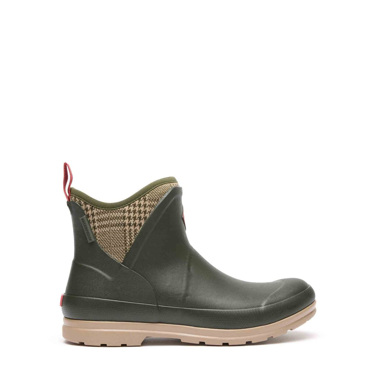 Women's Muck Originals Pull-On Ankle Boots Moss Plaid Print