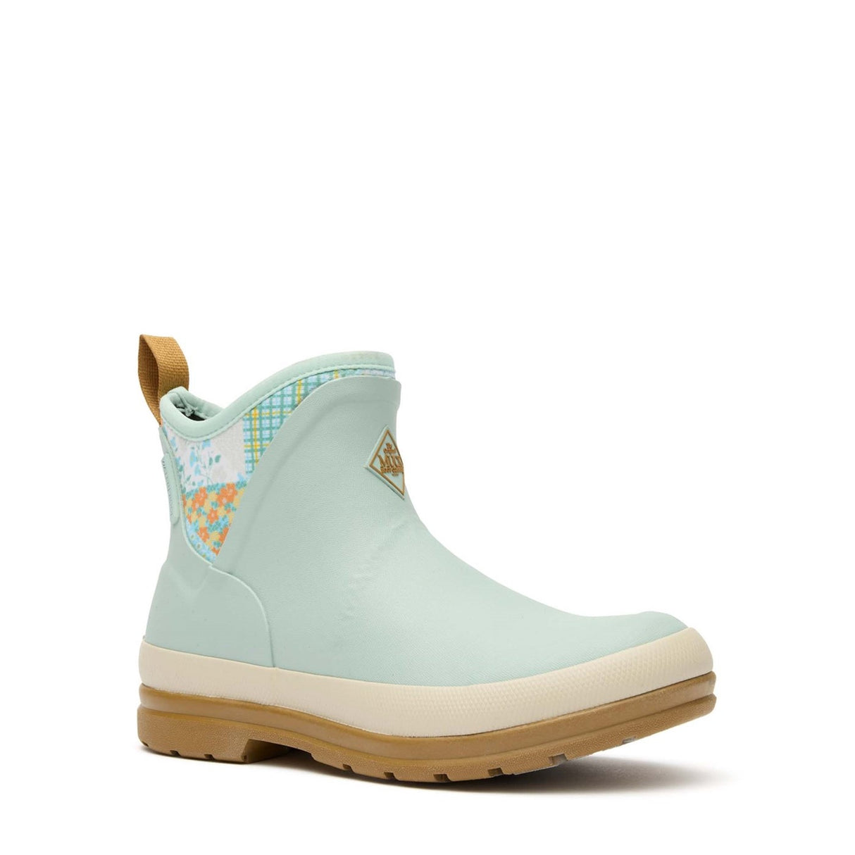 Women's Muck Originals Pull-On Ankle Boots Blue Floral Quilt Print