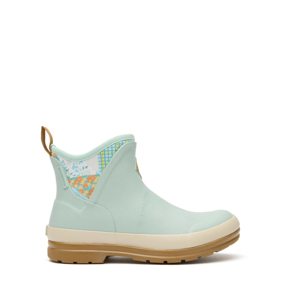 Women's Muck Originals Pull-On Ankle Boots Blue Floral Quilt Print