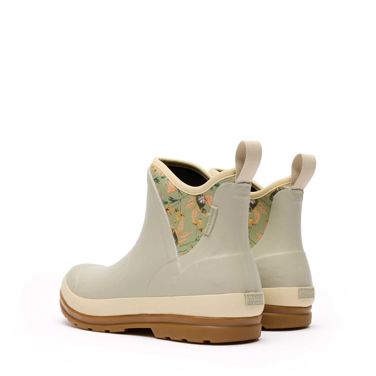 Women's Muck Originals Pull-On Ankle Boots Pressed Floral Print