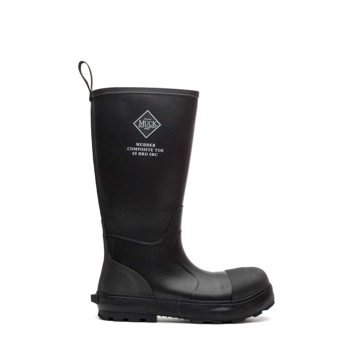 Unisex Mudder S5 Tall Safety Boots Black