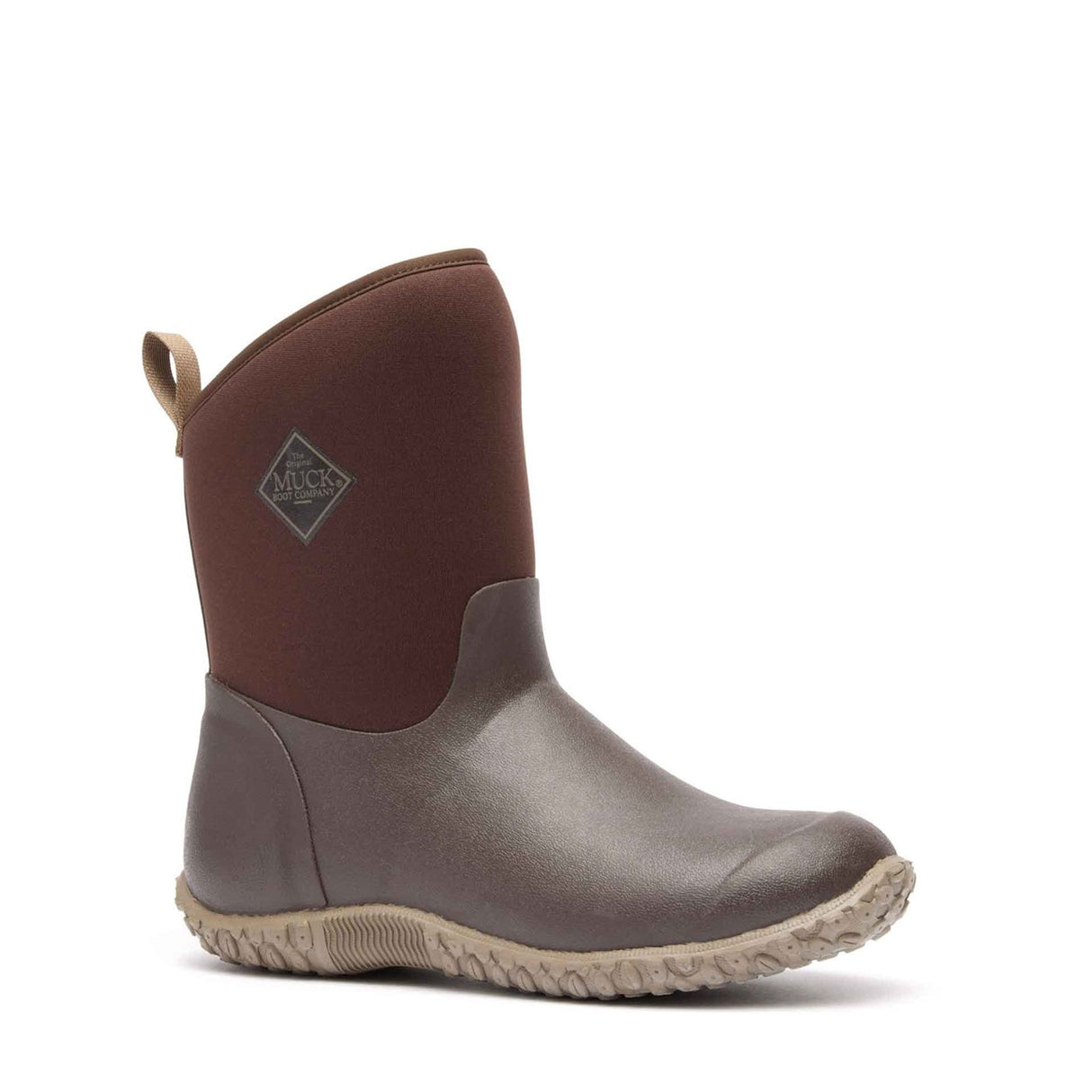 Women's RHS Muckster II Short Boots Brown Cream Faux Fur